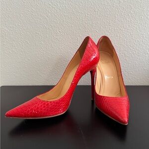 Christian Louboutin Red Heels Elegant Stilettos